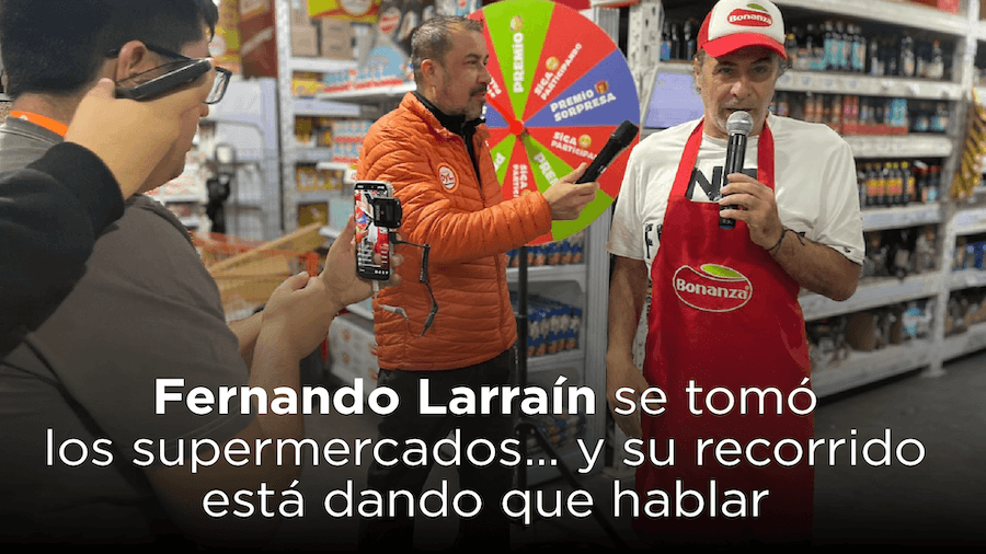 Fernando Larraín se tomó los supermercados… y nadie quedó indiferente
